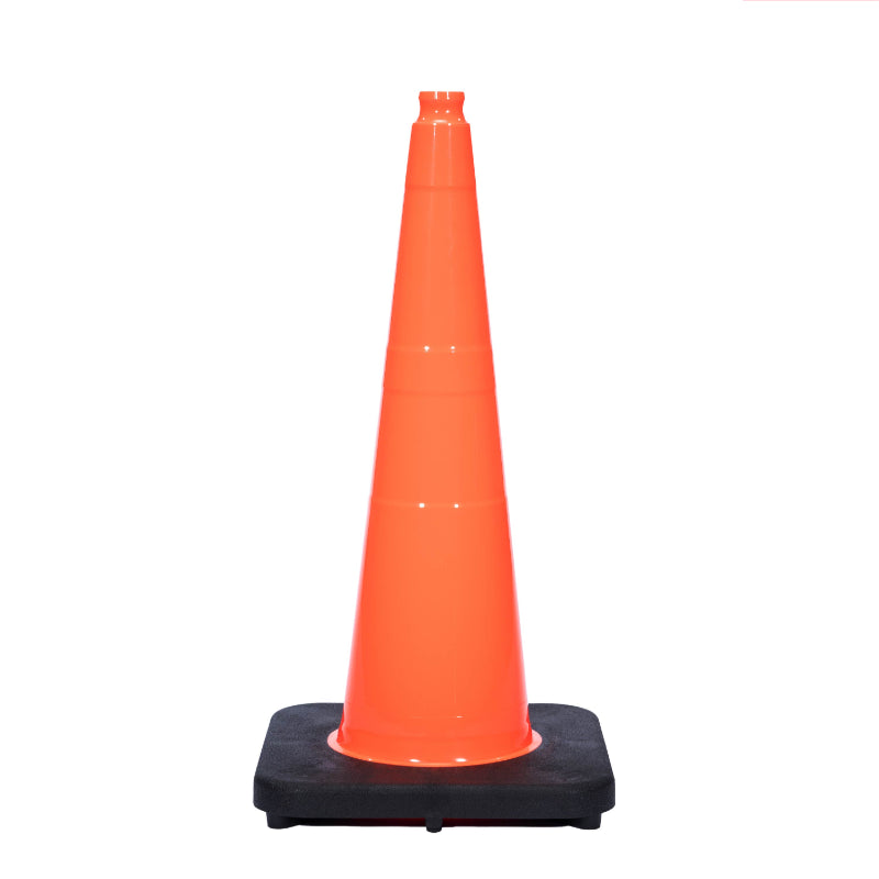 Image of 28" Traffic Cone - 7 Lbs - Safety Orange - No Reflective Collars